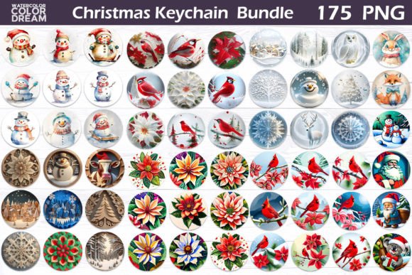 Download Christmas Keychain Bundle - Christmas keychain Collection