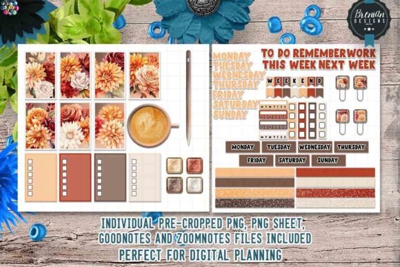 Download Fall Floral Festival Digital Sticker - Festival Collection