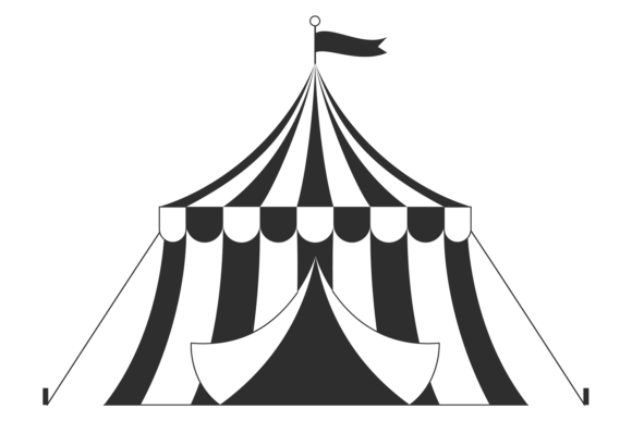 Download Circus Tent Black Icon. Festival Symbol. - Festival Collection