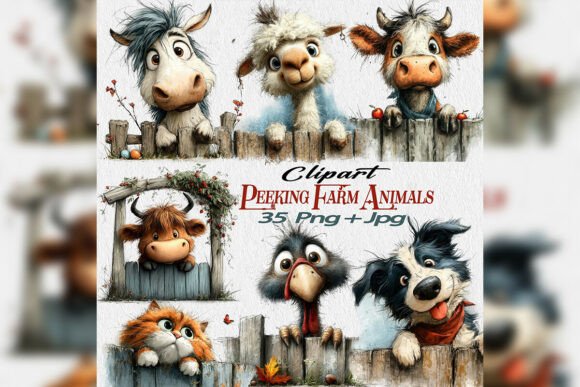 Download Spring Festival Peeking Farm Animals Png - Festival Collection