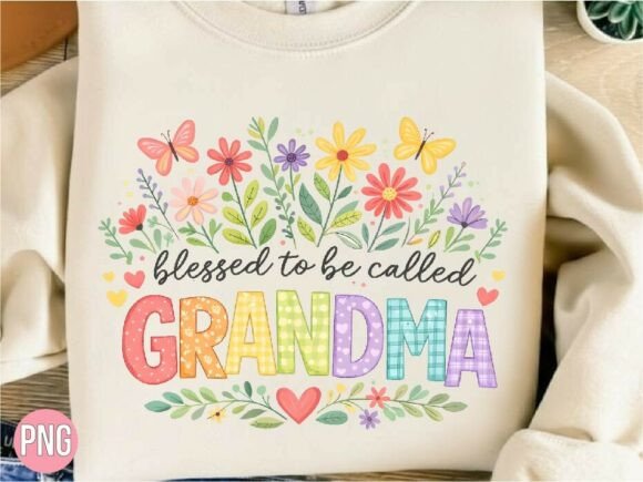 Download Blessed to Be Called Grandma PNG T-shirt - Premium Bundle